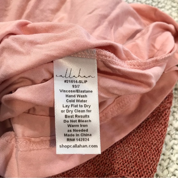 Anthropologie Callahan Cableknit Peach Sweater Dress Tank Sz S-P - Picture 7 of 10